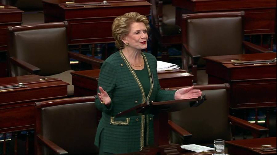 Senator Debbie Stabenow delivers farewell speech